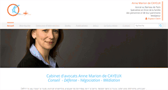 Desktop Screenshot of decayeux-avocat.com
